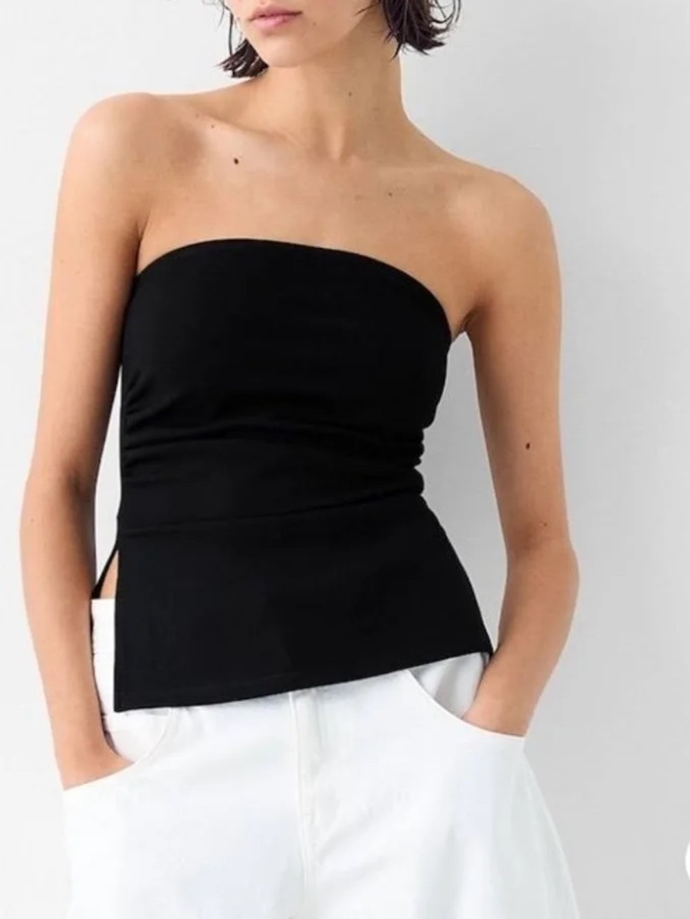 Bershka Knit Bandeau Top
